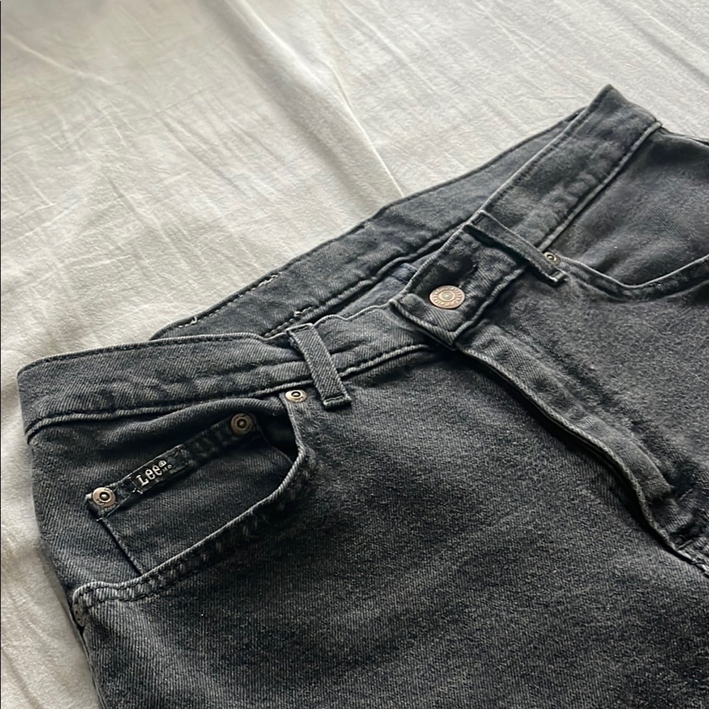 Lee Black Low Rise Baggy Jeans